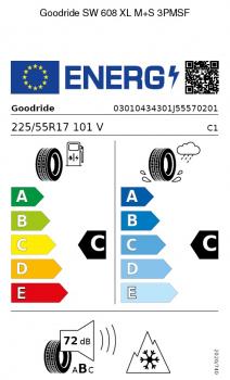 Preview: GOODRIDE SW608 225/55 R17 101V XL Winterreifen 4er Set
