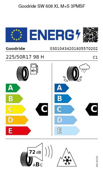 GOODRIDE SW608 225/50 R17 98H XL Winterreifen 4er Set