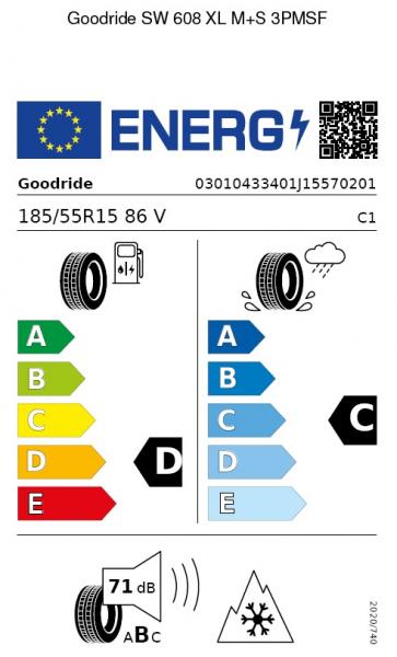 GOODRIDE SW608 185/55 R15 86V XL Winterreifen 4er Set
